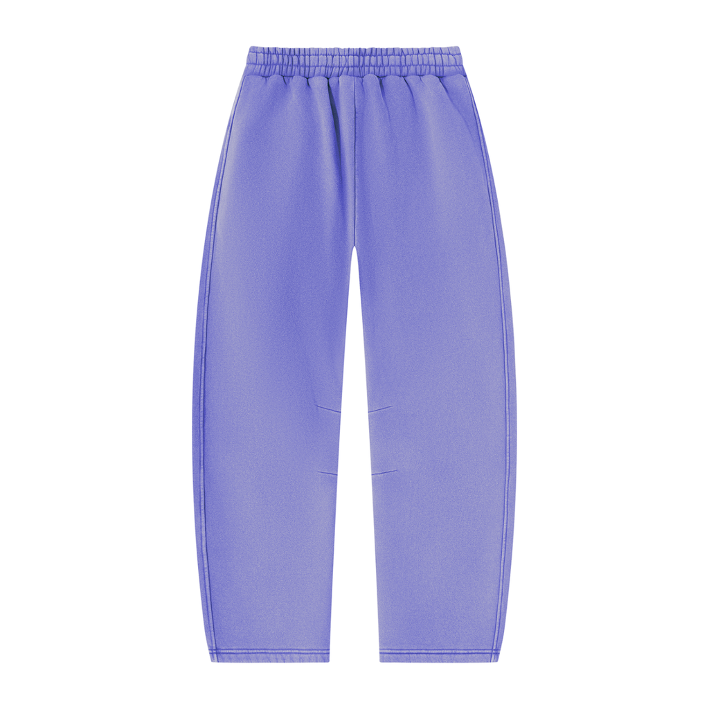 DAFFODIL LOGO VINTAGE WASH BARREL LEG FLEECE SWEATPANTS