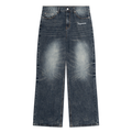 JAQUSONNE LOGO VINTAGE WASH DENIM JEANS