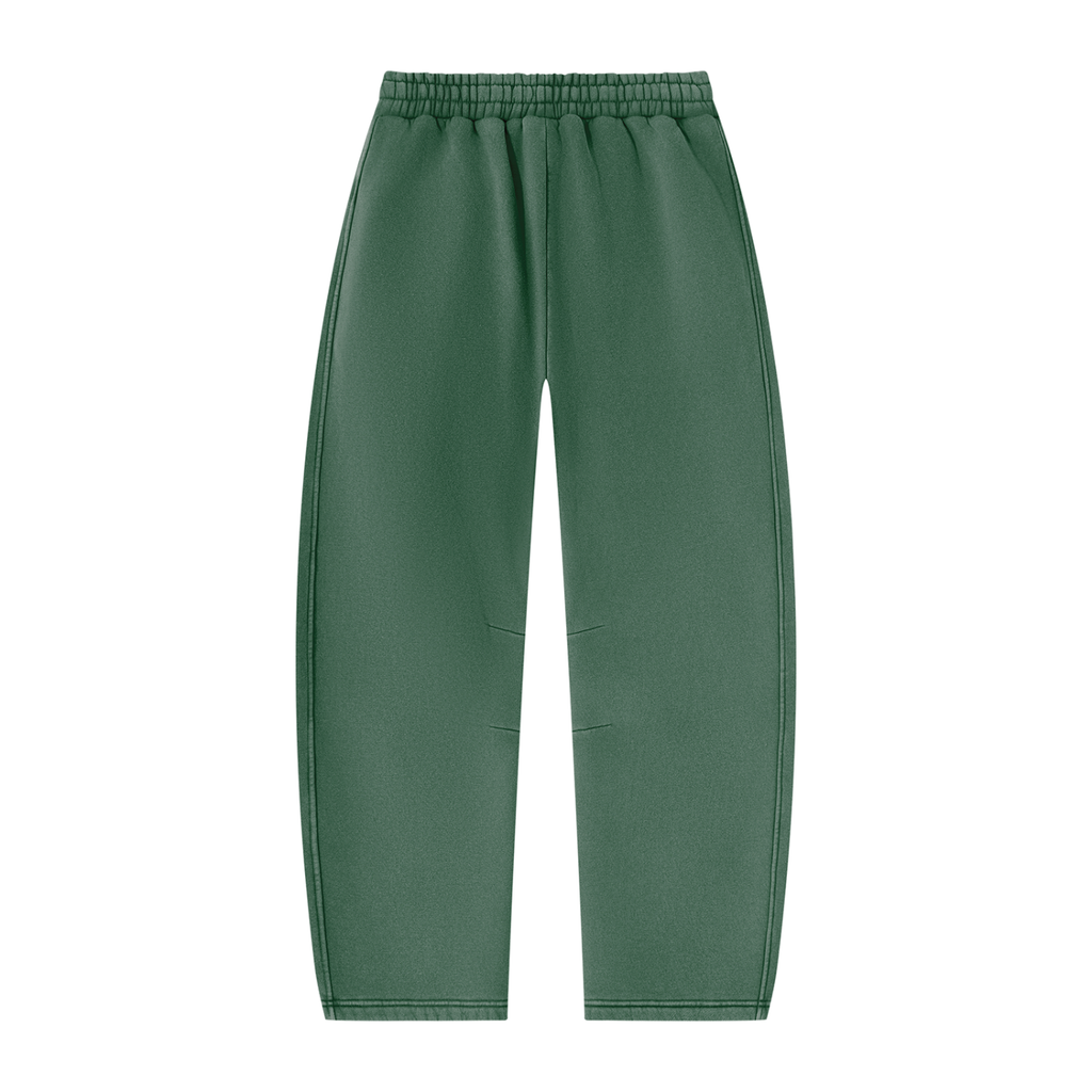 DAFFODIL LOGO VINTAGE WASH BARREL LEG FLEECE SWEATPANTS