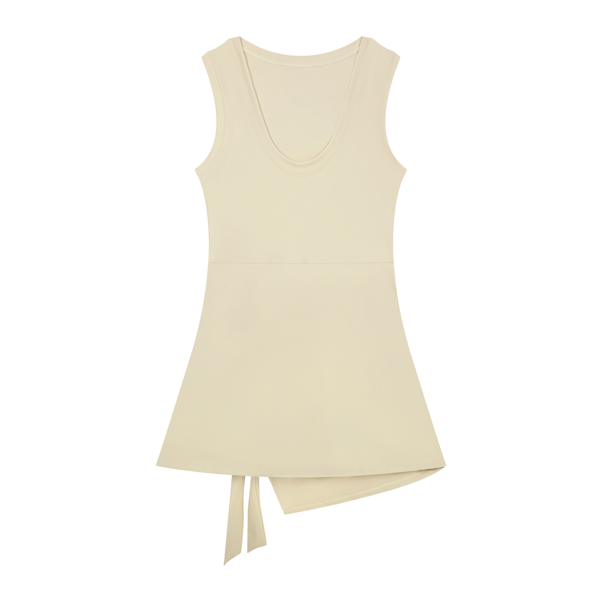 JAQUSONNE LOGO A-LINE SLEEVELESS DRESS