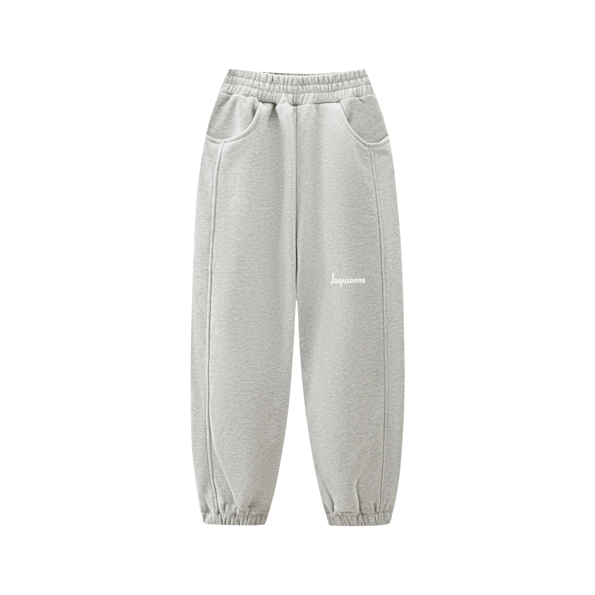 JAQUSONNE LOGO ESSENTIAL FLEECE KIDS  JOGGED SWEATPANTS