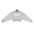 VARISTY LOGO CROP MOCK NECK SWEATSHIRT
