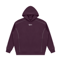 JAQUSONNE VARSITY LOGO OVERSIZED PIPING HOODIE