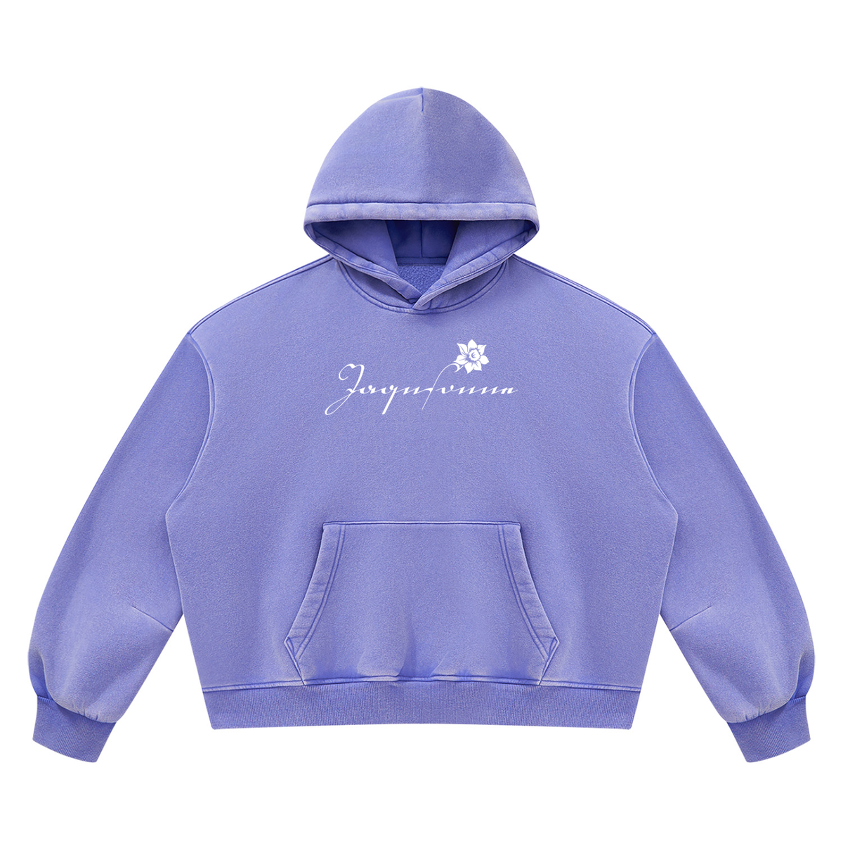 DAFFODIL LOGO VINTAGE WASH BOXY FLEECE HOODIE