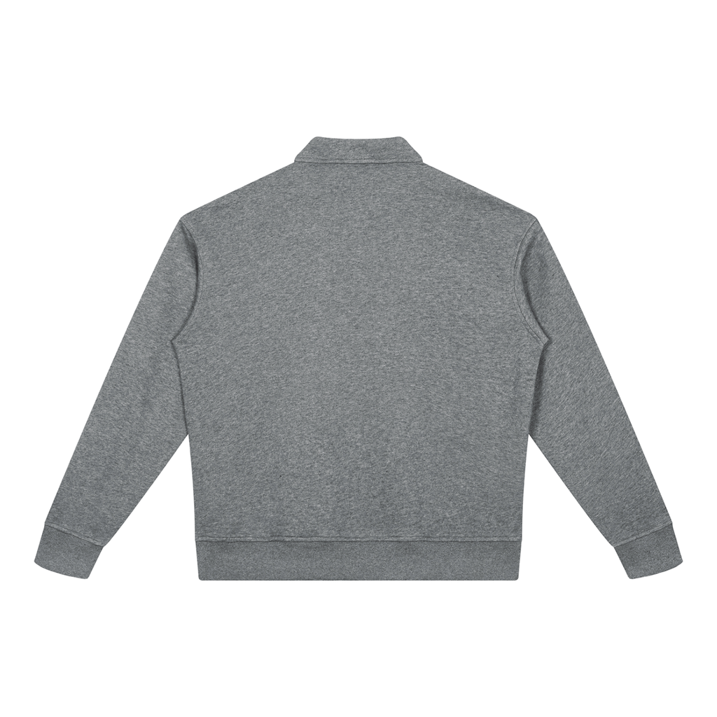 DAFFODIL LOGO BOXY QUARTER-ZIP SWEATSHIRT