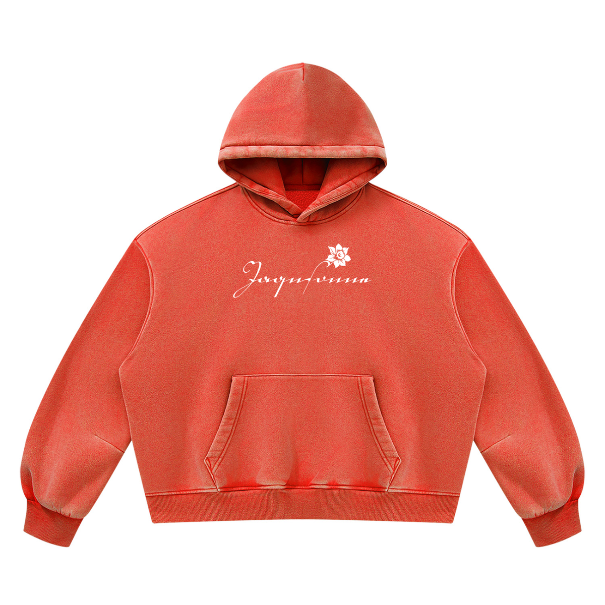 DAFFODIL LOGO VINTAGE WASH BOXY FLEECE HOODIE