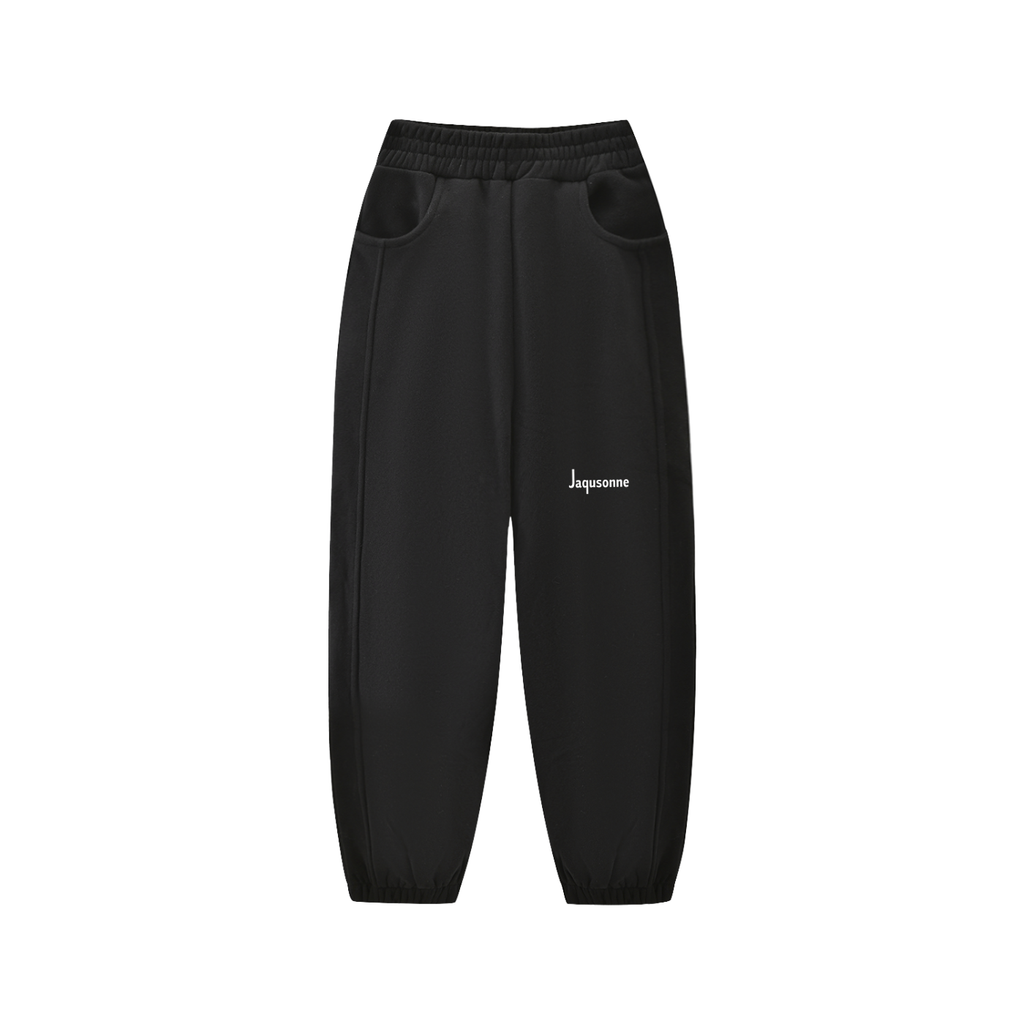 JAQUSONNE LOGO ESSENTIAL FLEECE KIDS  JOGGED SWEATPANTS