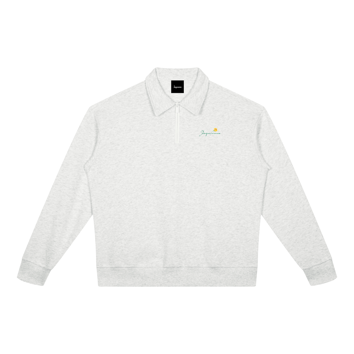 DAFFODIL LOGO BOXY QUARTER-ZIP SWEATSHIRT
