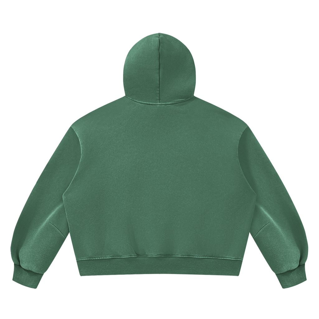 DAFFODIL LOGO VINTAGE WASH BOXY FLEECE HOODIE