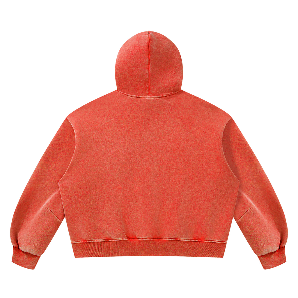 DAFFODIL LOGO VINTAGE WASH BOXY FLEECE HOODIE