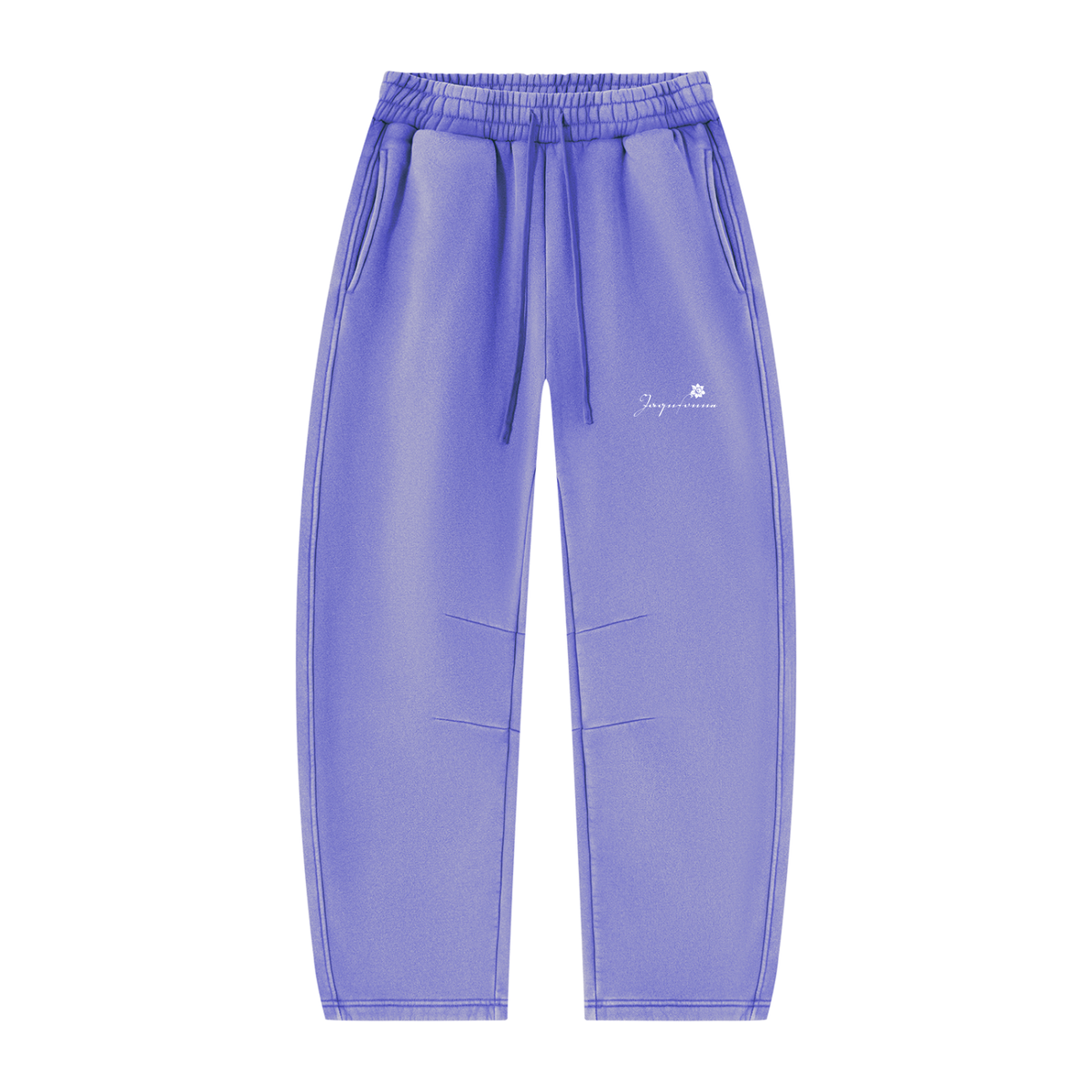 DAFFODIL LOGO VINTAGE WASH BARREL LEG FLEECE SWEATPANTS