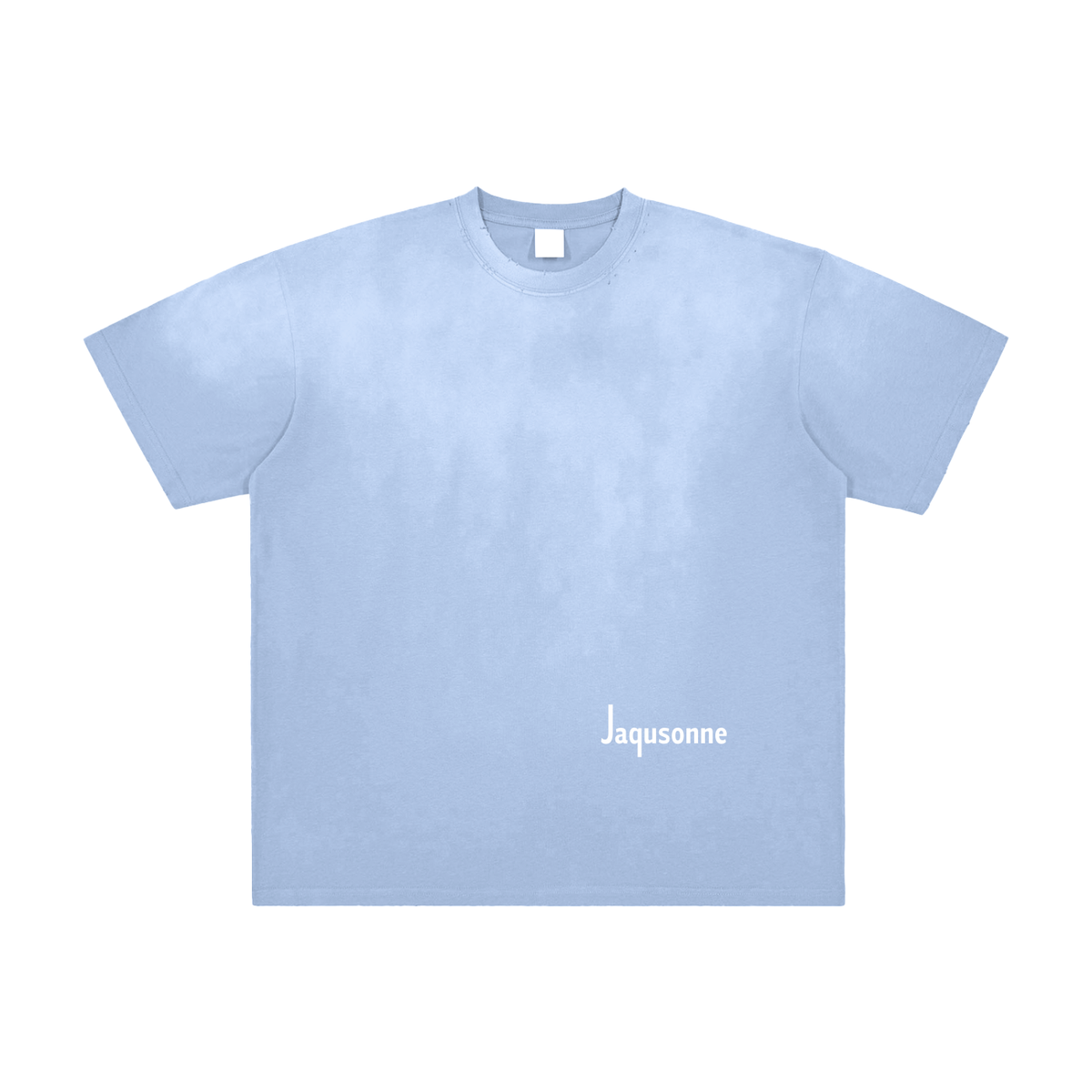 JAQUSONNE LOGO VINTAGE WASHED FRAYED T-SHIRT
