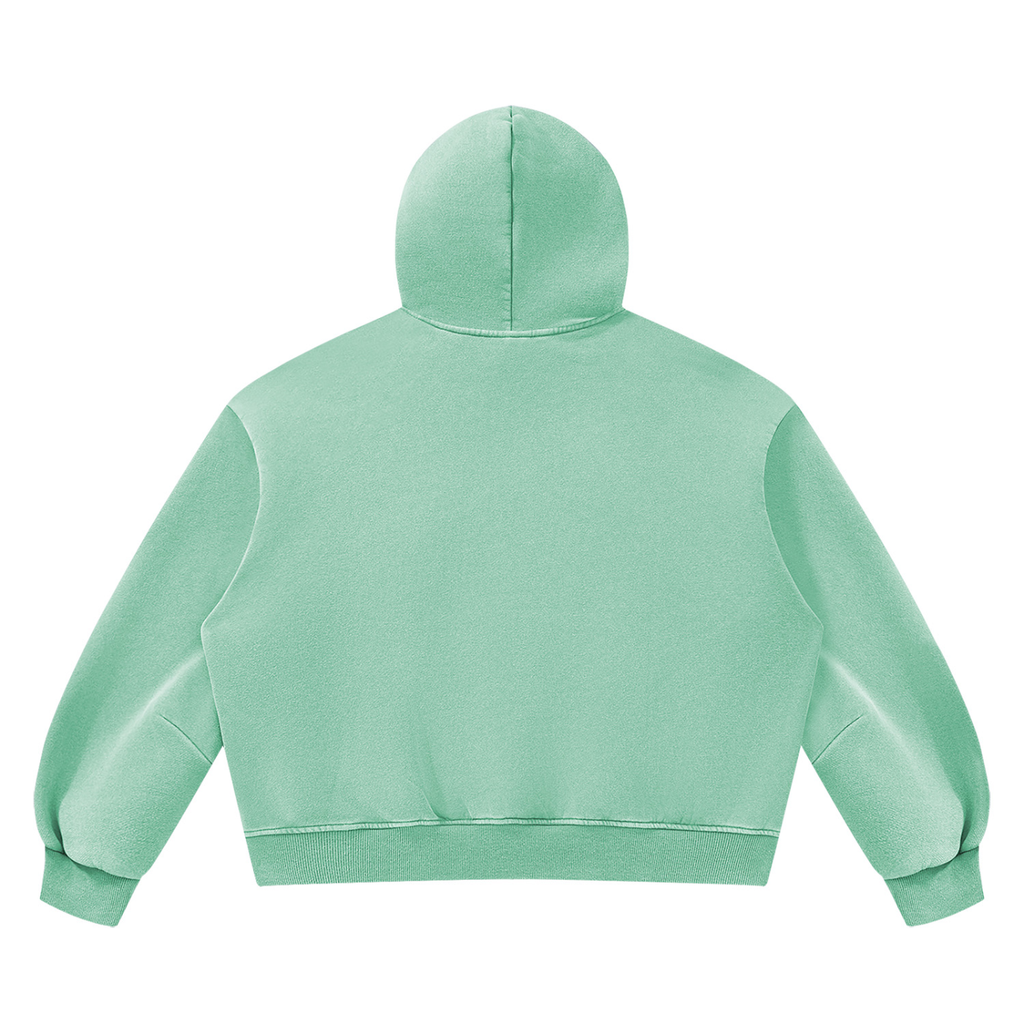 DAFFODIL LOGO VINTAGE WASH BOXY FLEECE HOODIE