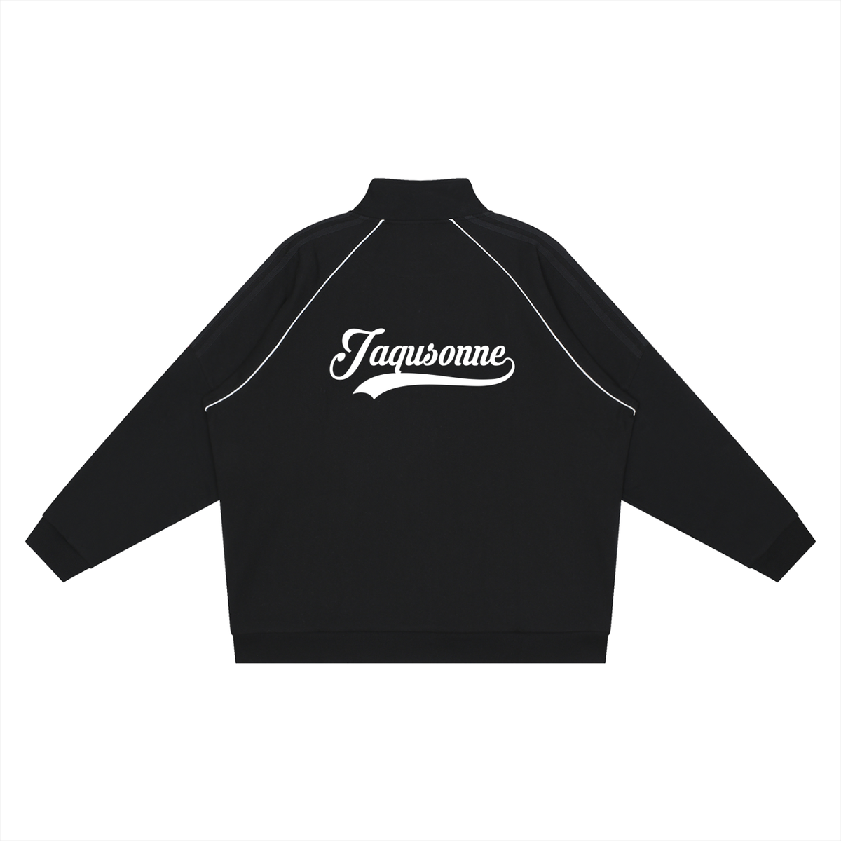 VARSITY LOGO REFLECTION STRIPED RAGLAN SLEEVE JACKET