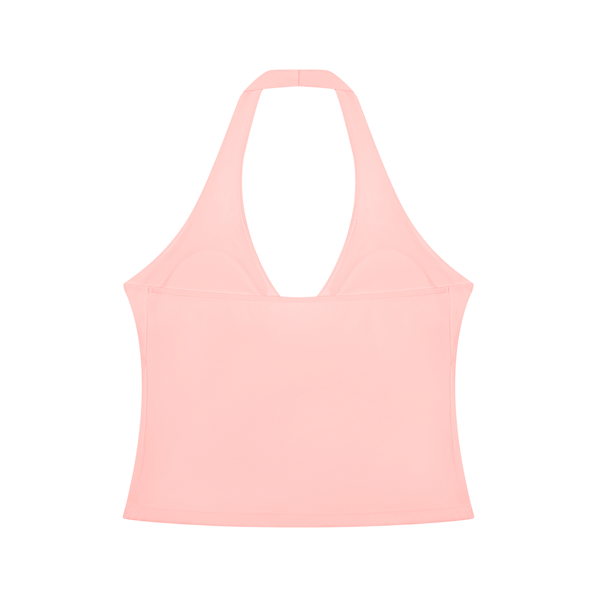 RUCHED HALTER YOGA TANK TOP