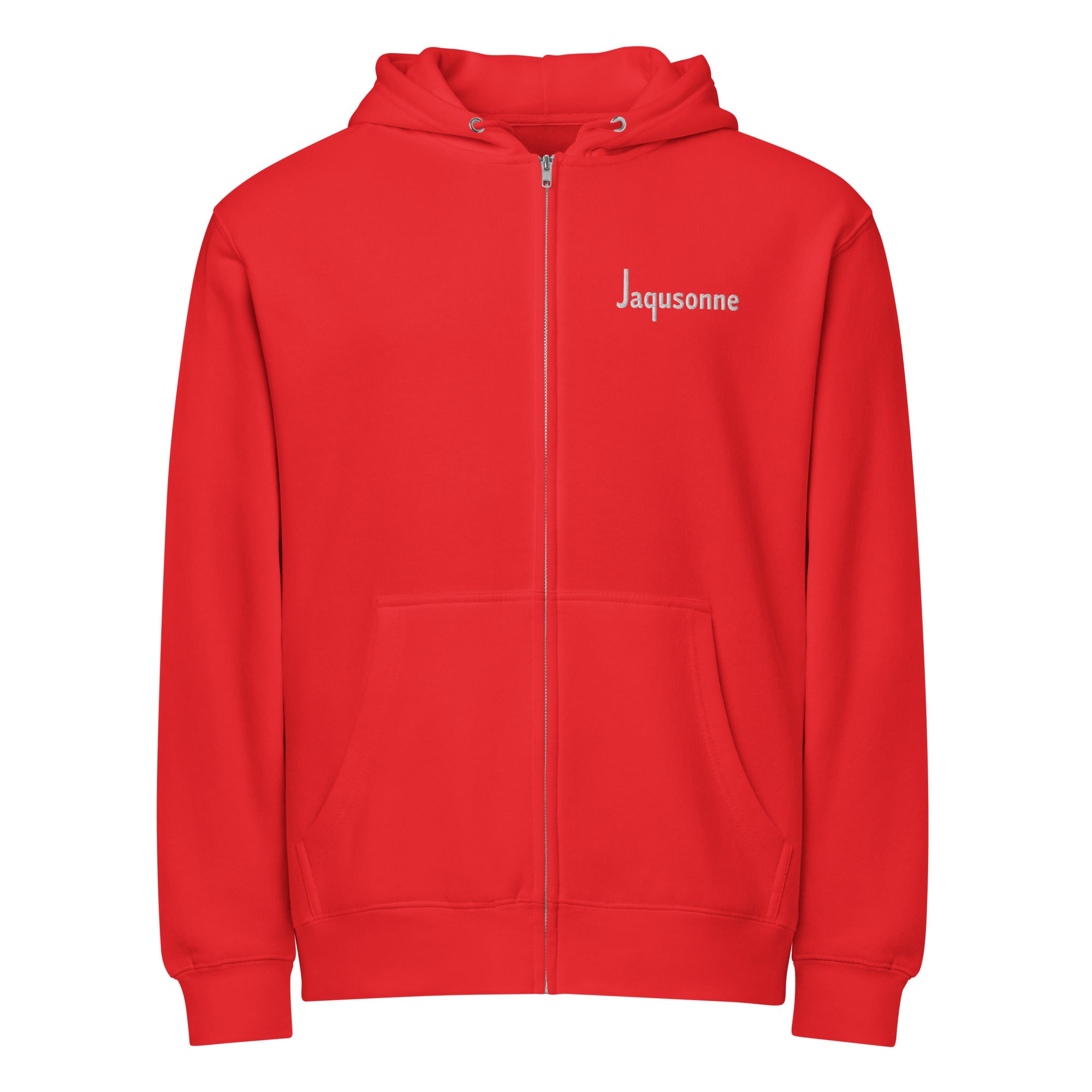 JAQUSONNE LOGO FULL ZIP HOODIE