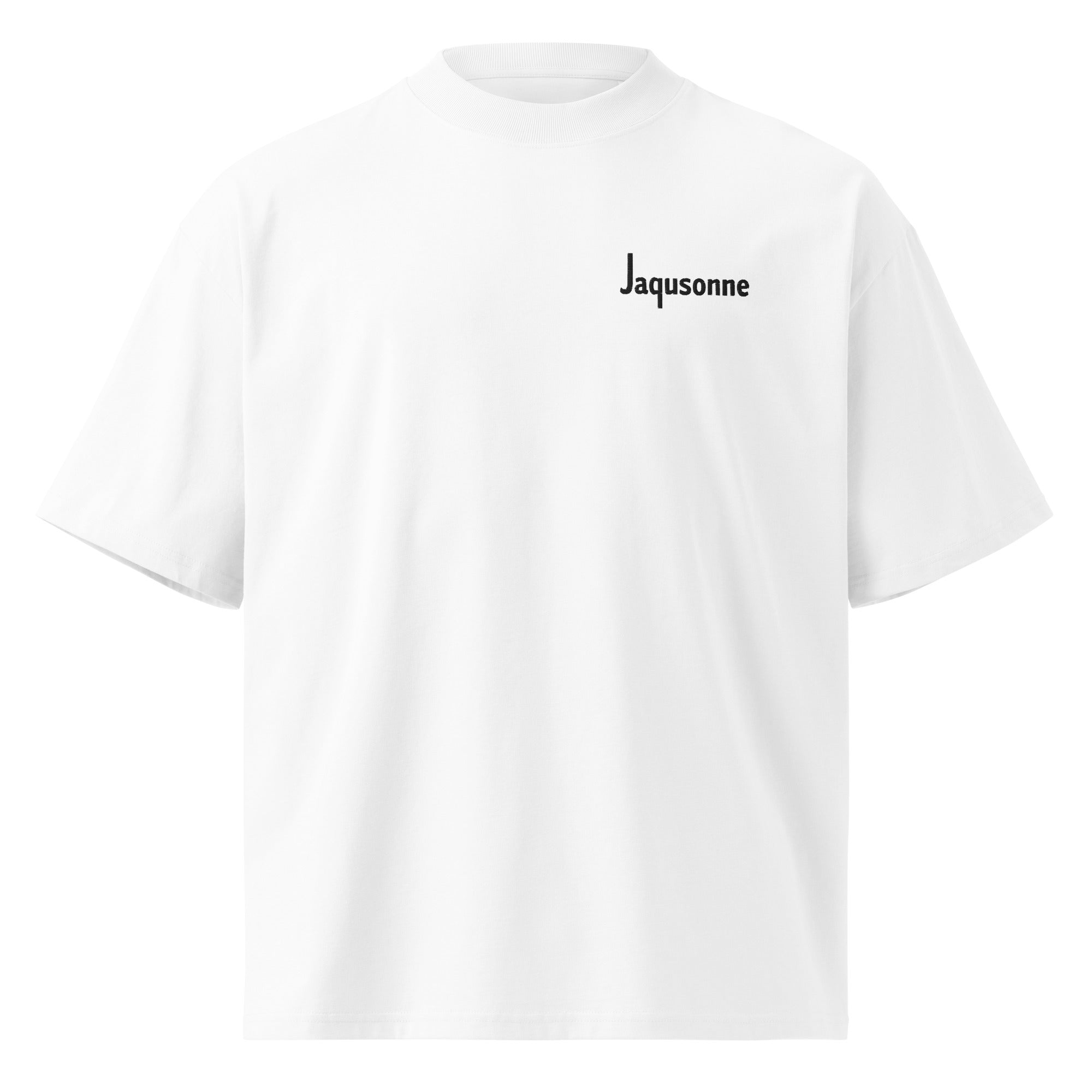 JAQUSONNE LOGO OVERSIZED HIGH NECK T-SHIRT