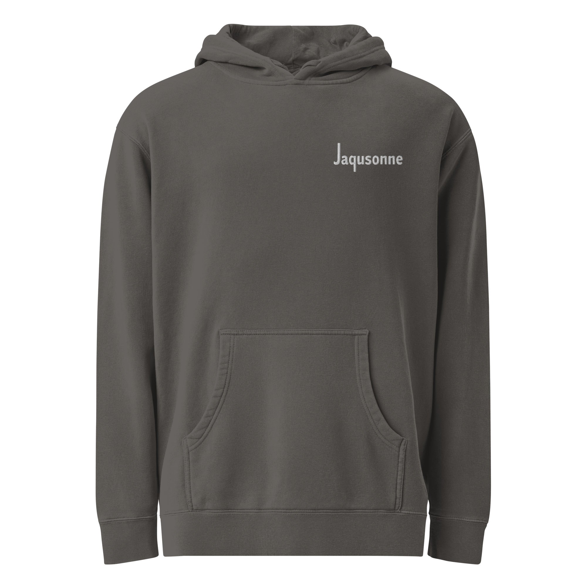 JAQUSONNE LOGO PIGMENT-DYED HOODIE