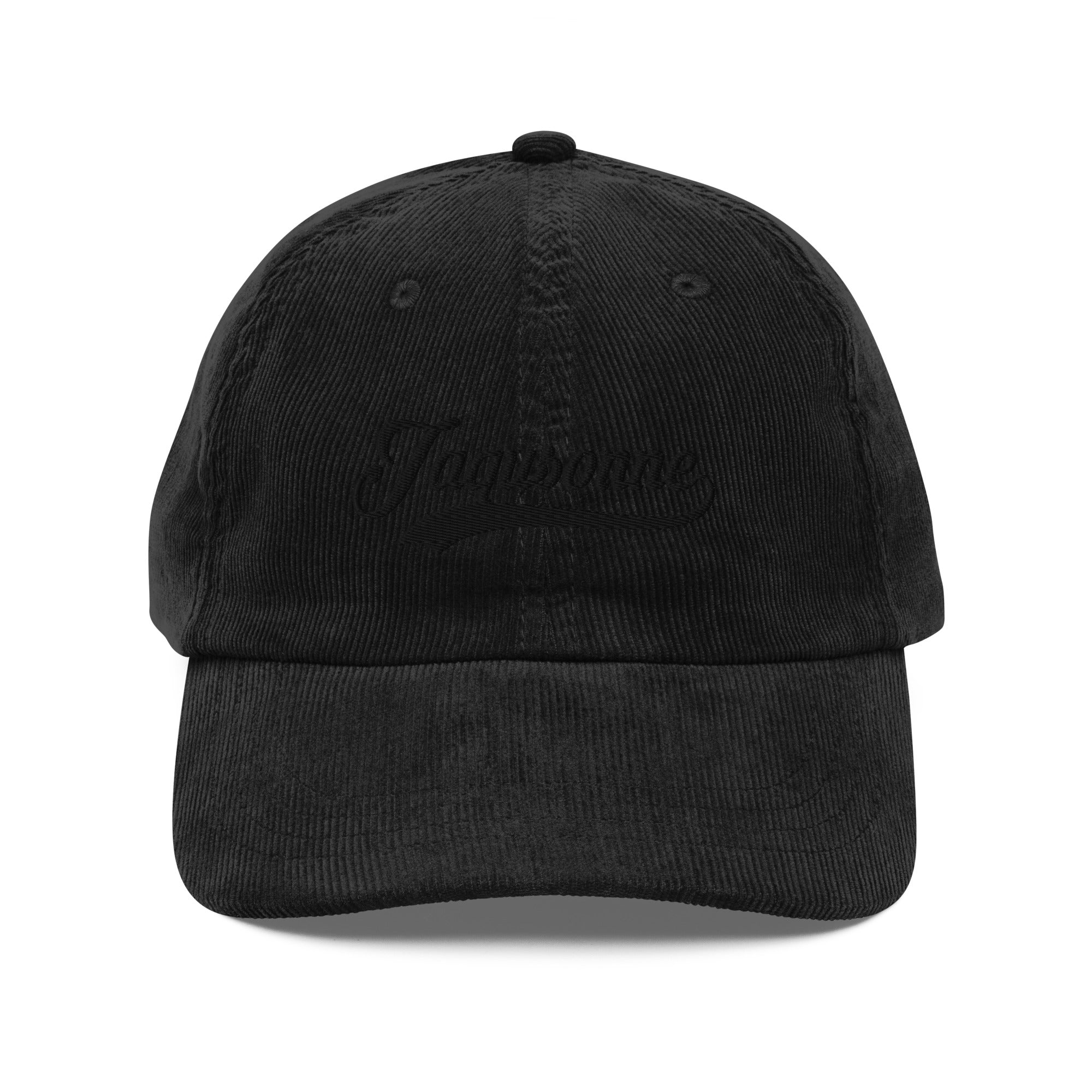JAQUSONNE VARSITY LOGO CORDUROY CAP